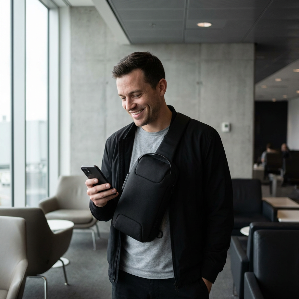 AirEase™ Anti-Theft Crossbody Charging Bag