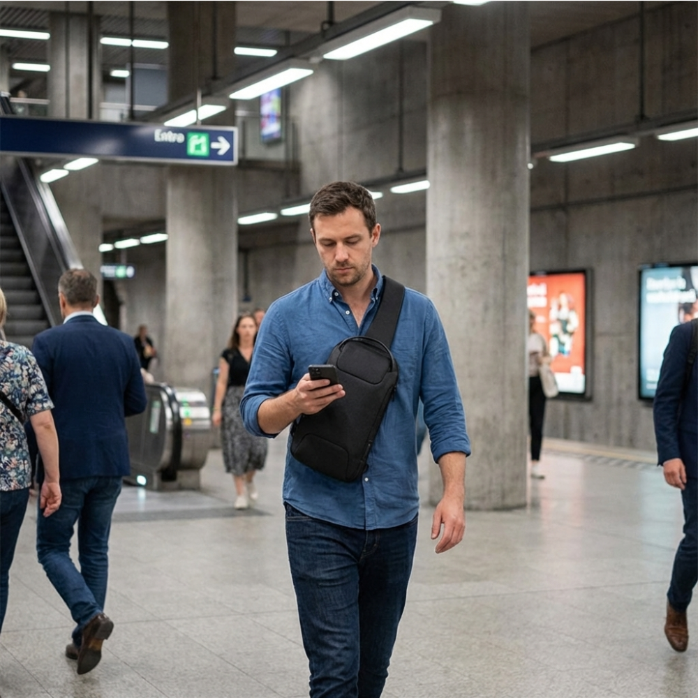 AirEase™ Anti-Theft Crossbody Charging Bag