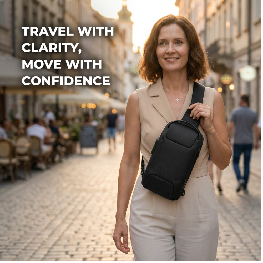 AirEase™ Anti-Theft Crossbody Charging Bag